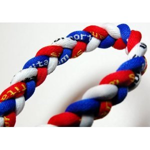 20 Blue/Red/White Titanium Sport Tornado Baseball/Softball Necklace 20 Blue/Red/White Titanium Sport Tornado Baseball/Softball Necklace