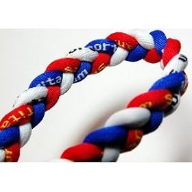 20 Blue Red White Titanium Sport Tornado Baseball Softball Necklace by Titanium Sport