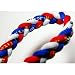 20" Blue/Red/White Titanium Sport Tornado Baseball/Softball Necklace
