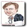 Londons Times Funny Panel Hollywood Cartoons - Brad Pitt And His Brother Prune - Mouse Pads