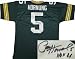 Paul Hornung Autographed/Hand Signed Green Bay Packers Green Prostyle Jersey HOF