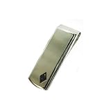 Sharper Image Stainless Steel Black Diamond Money Clip