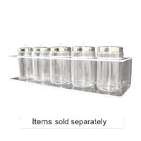MHI39813000 - Sundry Jars, Glass, Aluminum Lids, 7x4, Clear