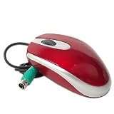 3-Button PS/2 3D Optical Scroll Mouse (Grey and Red)