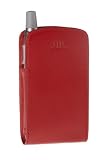 Classic, Rich Italian Leather case for the Palm Treo, in London Bus Red Belting Leather. Fits the Palm Treo 600, 650, 700w, and 700p.