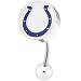 NFL Logo TOP Mount CURVED Belly Ring - Indianapolis Colts