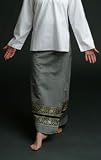 Gray Two-toned Wrap Around Skirt