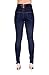 ARCO IRIS Women's High Waist Tight Denim Skinny Stretch Jeans Navy Junior