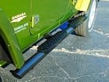 RealWheels, Straight Tube w/ Step-Up Kit, 4 Door, Black 2007-2012 Jeep Wrangler JK & Unlimited JK # 4024BPJ