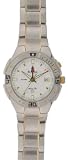 BULOVA Mens Silver/Gold Tone Swiss Quartz Marine Star Alarm Sport/Casual/Divers Watch Model 98G96