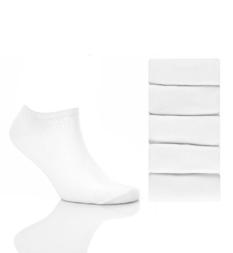 5 Pairs of Plain Trainer Liner Socks
