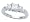1.50 cts Princess Diamonds Engagement Ring in 14k White Gold Size 5