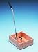 The Work Device is a combination lifting box and push cart. The box features a strap, foam covered hand grips, hand slots for lifting and an 80lb weight capacity. The cart promotes push/pull activities with a T-handle that adjusts for angle and height (32-44"). The box measures 13 ?" x 13 ?" x 12". The cart measures 14" x 17" x 4 ?" including 2" casters.