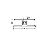 MCM 11002 Stainless Steel H Twin, Centered, 2.25 Inch Offset Burner Head