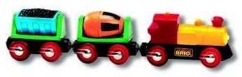 Childrens Toyshop  Toys : BRIO 33535 Wooden Railway System: Battery Operated Action Train