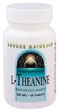 Source Naturals - L-Theanine, 200 mg, 60 tablets