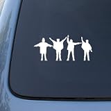 The Beatles Silhouettes - Car, Truck, Notebook, Vinyl Decal Sticker #2470 | Vinyl Color: White