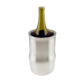 Kraftware Orbit Double-wall Insulated Brushed Stainless Steel Wine Cooler by Kraftware