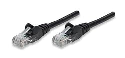 Intellinet, 0.5 ft. CAT.5E UTP Patch ethernet Cable with Snagless Molded Boots, Black