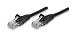 Intellinet, 0.5 ft. CAT.5E UTP Patch ethernet Cable with Snagless Molded Boots, Black