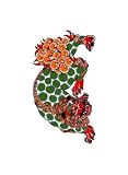 タトゥーシール【ミニサイズ　(5×9cm）】　唐獅子