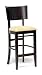 Wholesale Interiors Carla Brown Wood and Beige Microfiber Modern Bar Stool (Set of 2)