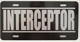 INTERCEPTOR LICENSE PLATE
