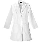 Cherokee 2410 Women's Fashion Whites 36-inch Notched Collar Lab Coat White Medium