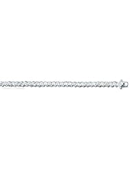 Sterling Silver Cubic Zirconia S Shaped Design Tennis Bracelet