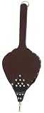 25in. Dark Stained Hand Carved Bellow W/ Long Handle