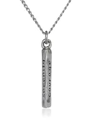 Serenity Prayer Pendant Necklace
