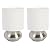 Home Design Versilles Collection Set of 2 Touch Lamps (Brushed Nickel)