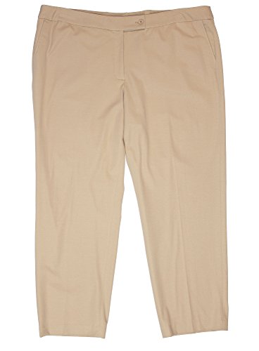 Jones New York Women's Plus Jordan Slimming Straight Leg Pants 22w Rye