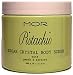 Mor Pistachio Sugar Crystal Body Scrub With Peach & Apricot 21.2 Oz. From Australia. A heavenly Body Scrub made with Sugar Crystals for the ultimate exfoliation. Steeped in a luxurious base of Peach, Soybean & Macadamia Oils to nourish dry skin. Fruit extracts of Apricot & Mango soothe & condition. Take care to clean & rinse residual Oil from shower or tub to avoid slipping.