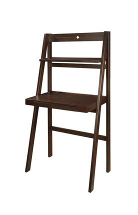 Office Star FD25 Folding Desk, Espresso