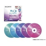 SONY 2倍速対応BD-RE 10枚パック25GBカラーコレクション 10BNE1VBXS2