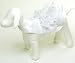 White Satin Chiffon Bridesmaid Wedding Dress for Dogs XS