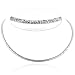  : Sterling Silver Fancy Omega Necklace 17'