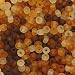 Czech Seed Beads 6/0 ''Matte Tortoise'' Mix Brown Beige (1 Ounce)