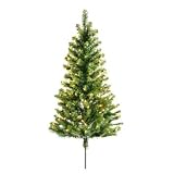 4′ Outdoor Smithville Spruce Walkway Christmas Tree with Tips; Clear Lights-UL 197 150