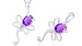 Oval Cut Amethyst Dragonfly Pendant Sterling Silver