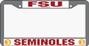 Florida State University Seminoles (FSU) Chrome License Plate Frame