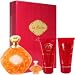 Le Baiser by Lalique for Women 4 Piece Set Includes: 3.3 oz Eau de Toilette Spray + 0.15 oz Miniature Parfum Classic + 1.7 oz Perfumed Bath and Shower Gel + 1.7 oz Perfumed Body Cream