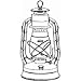 Dietz L08609 Air Pilot Brass Trim Oil Lantern, Blue