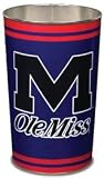Mississippi 'Ole Miss' Rebels ( University Of ) NCAA 15 Inches Metal Trash Can/Waste Basket