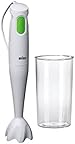 Braun MQ100 Hand Blender, 450 Watt, White/ Green