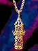 Takionic 14k Gold Castle Locket