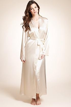 Autograph Satin Lace Wrap Dressing Gown
