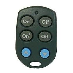 Keychain Remote for 2 Devices w/ Bright & Dim Buttons (KR19A/PHR04/RKR24)