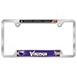 Minnesota Vikings Metal License Plate Frame